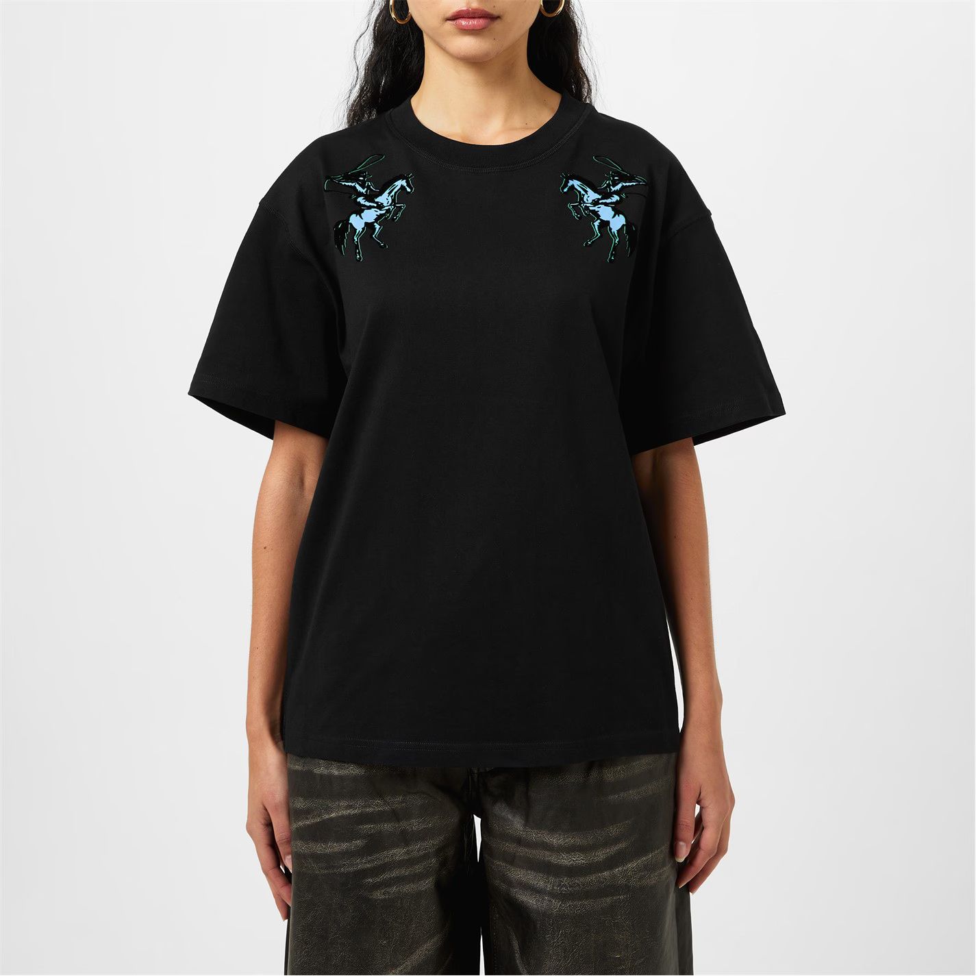 셜리 그래픽 티셔츠 블랙 Shirley Graphic T-Shirt Black 89983 65996003