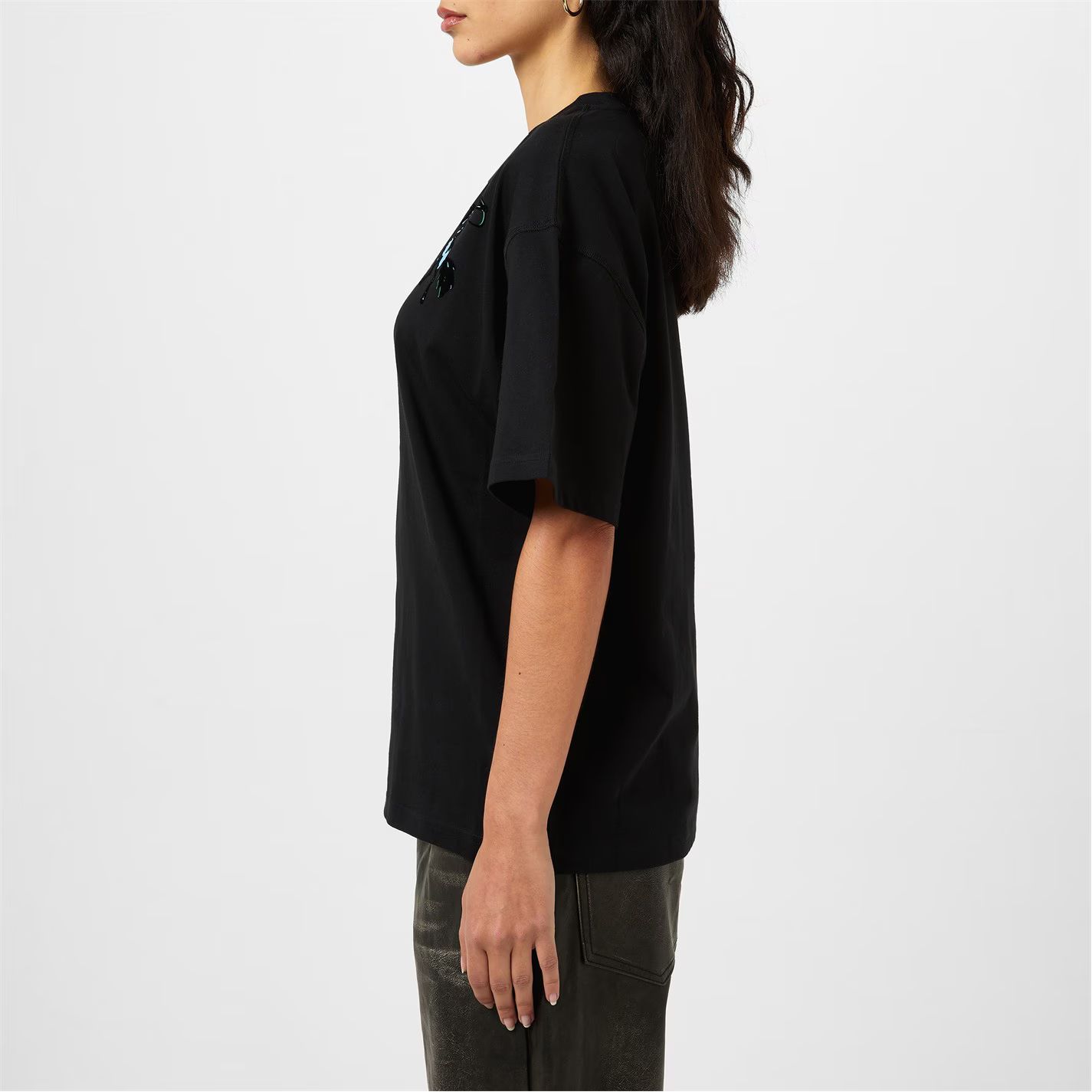셜리 그래픽 티셔츠 블랙 Shirley Graphic T-Shirt Black 89983 65996003