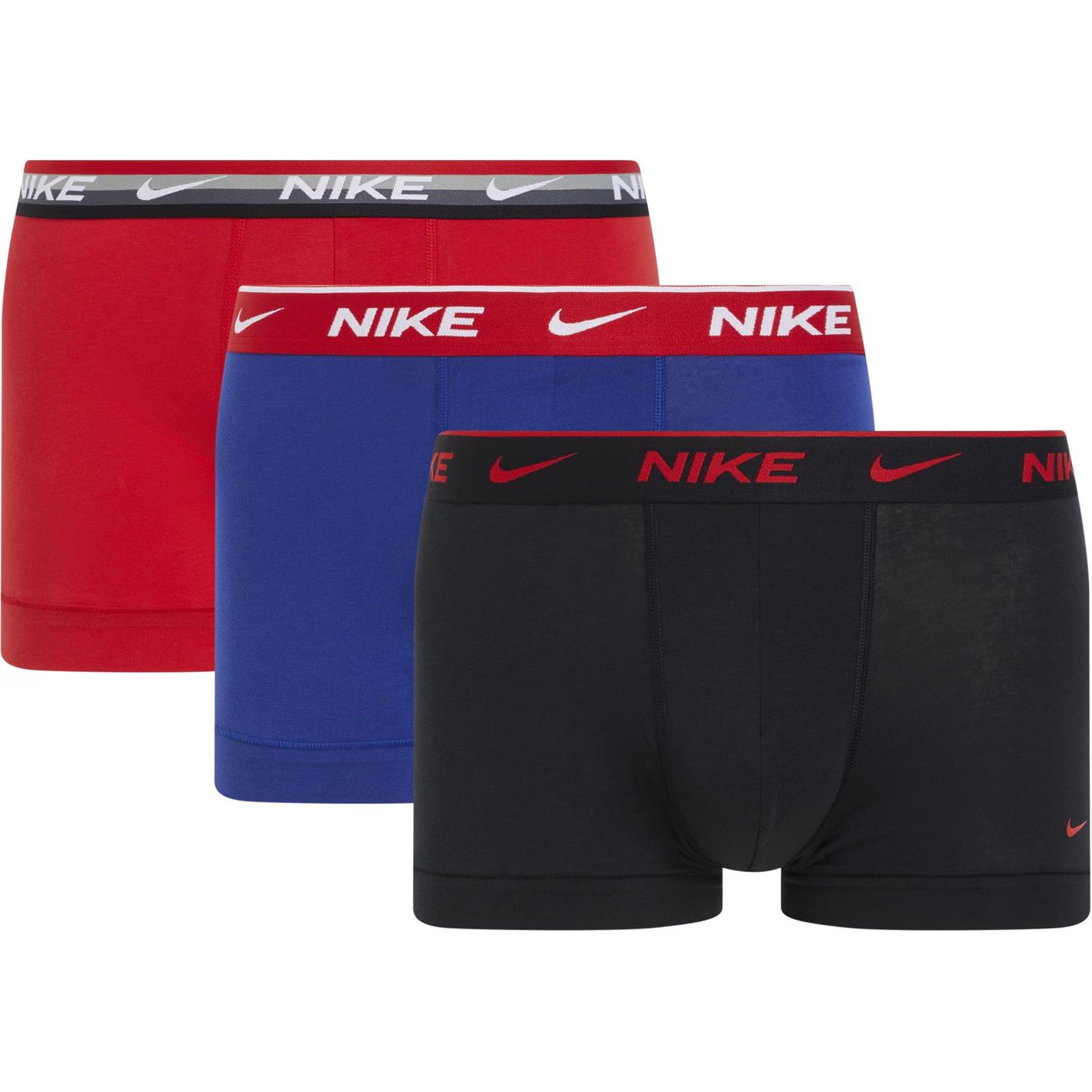 팩 애브리데이 코튼 트렁크 남성 3 Pack Everyday Cotton Trunks Mens Red/Blu/Blk 608 42277262