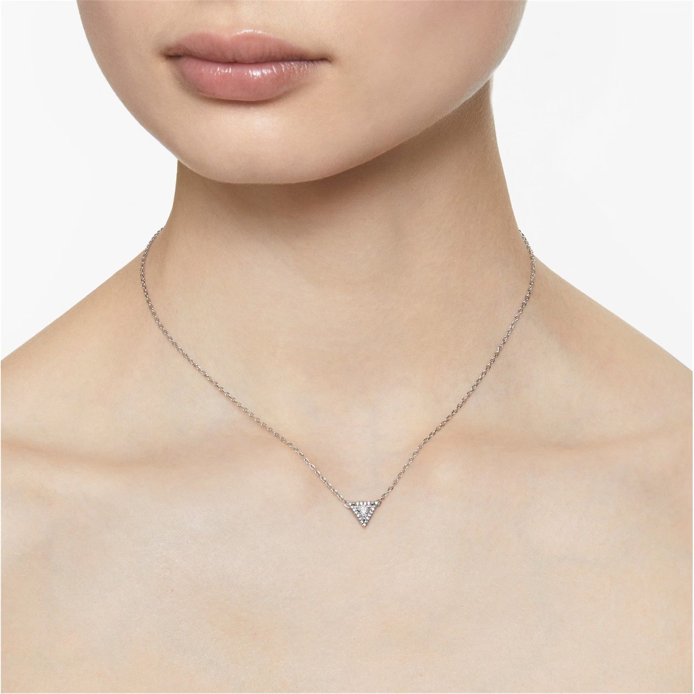 트라이앵글 목걸이 화이트 Ortyx Triangle Necklace White 75626869