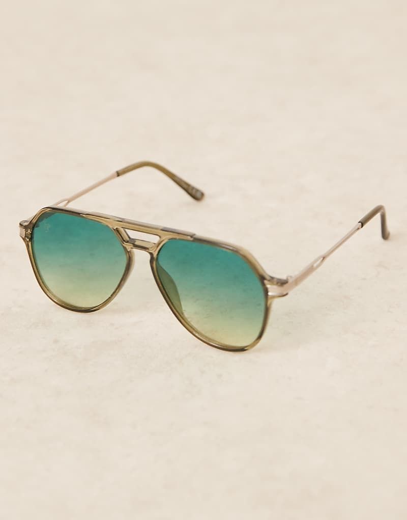 Pilotensonnenbrille in Grun 207462939Grün