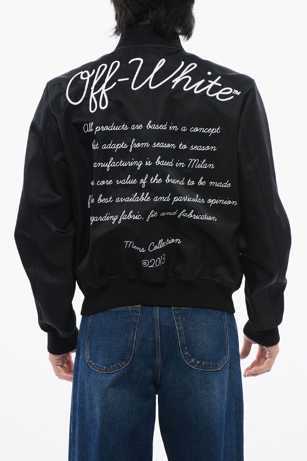 자수 나일론 봄버 Embroidered VARSITY Nylon Bomber 647225