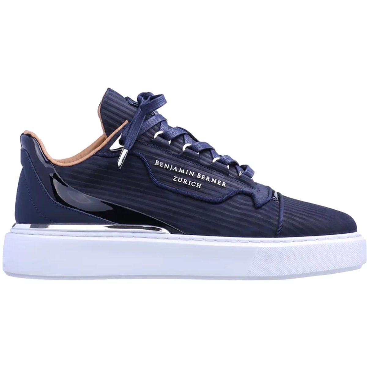 스니커즈 블루 로우 BENJAMIN BERNER Heren Sneaker blau                        Low-Top Sneaker A0550051