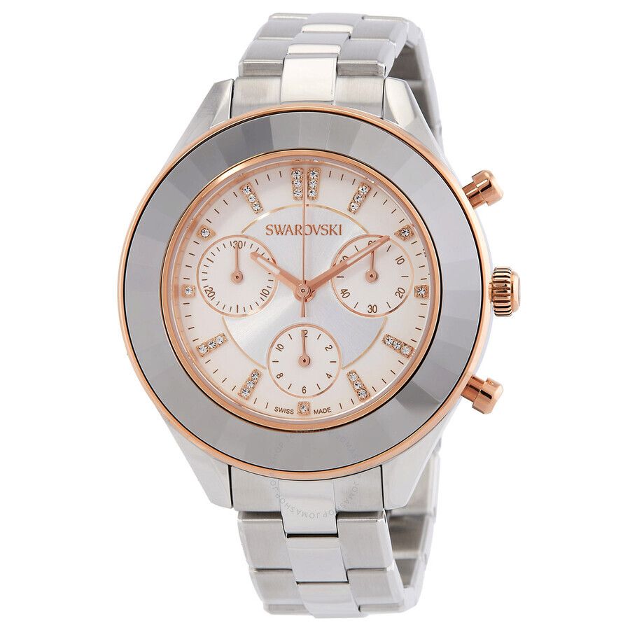 스포츠 크로노그라프 쿼츠 크리스탈 실버 다이얼 남여공용 시계 Octea Lux Sport Chronograph Quartz Crystal Silver Dial Unisex Watch 5610494 SW5610494