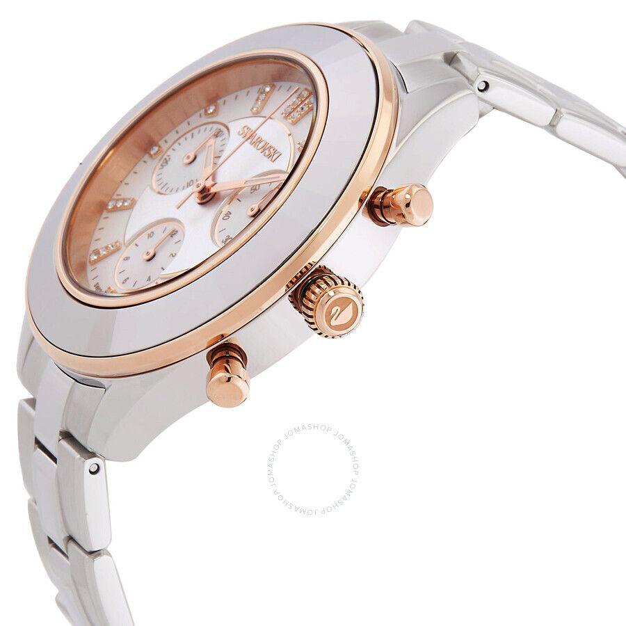 스포츠 크로노그라프 쿼츠 크리스탈 실버 다이얼 남여공용 시계 Octea Lux Sport Chronograph Quartz Crystal Silver Dial Unisex Watch 5610494 SW5610494