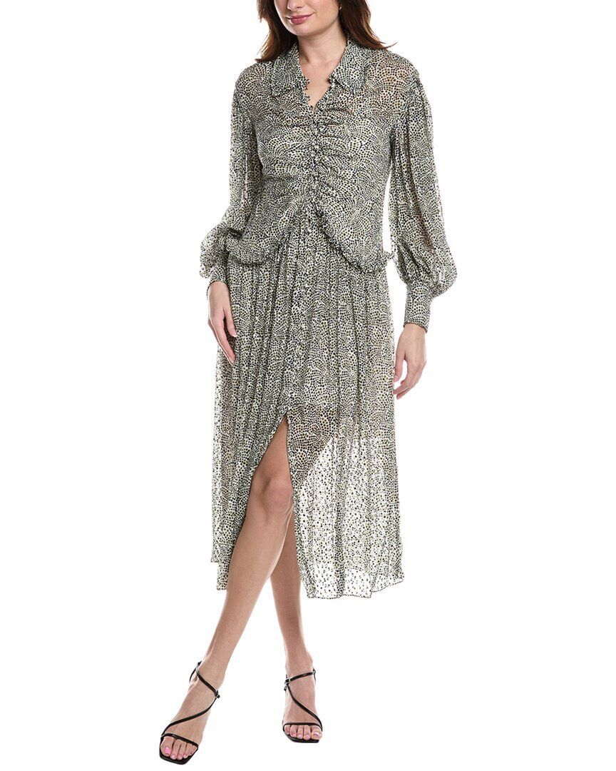 맥시 드레스 Rebecca Taylor Fleur Ruffle Silk-Blend Maxi Dress 1411908243