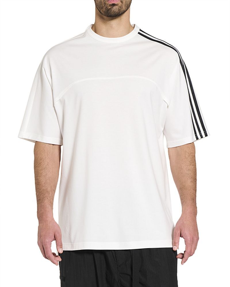 스트라이프 슬리브 크루넥 숏 티셔츠 Striped Sleeve Crewneck Short Sleeve Tee 5395117