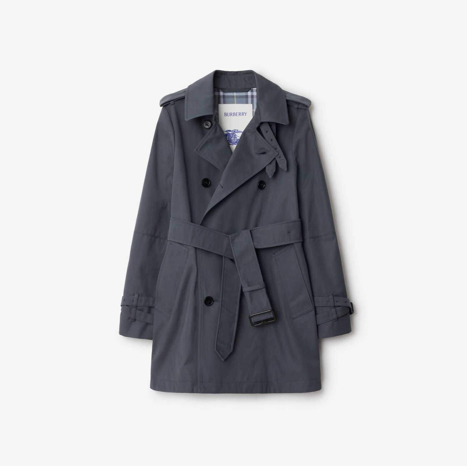 버버리 숏 코튼 블렌드 트렌치 코트 Short Cotton Blend Trench Coat 81063541