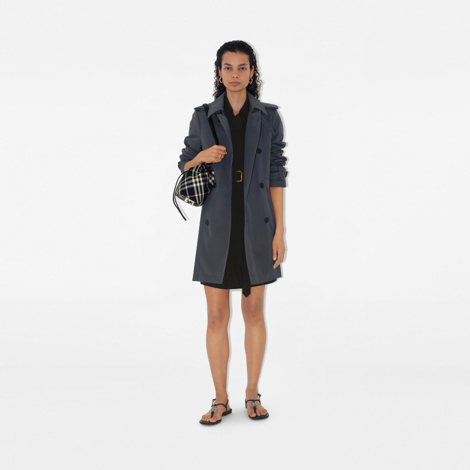 버버리 숏 코튼 블렌드 트렌치 코트 Short Cotton Blend Trench Coat 81063541