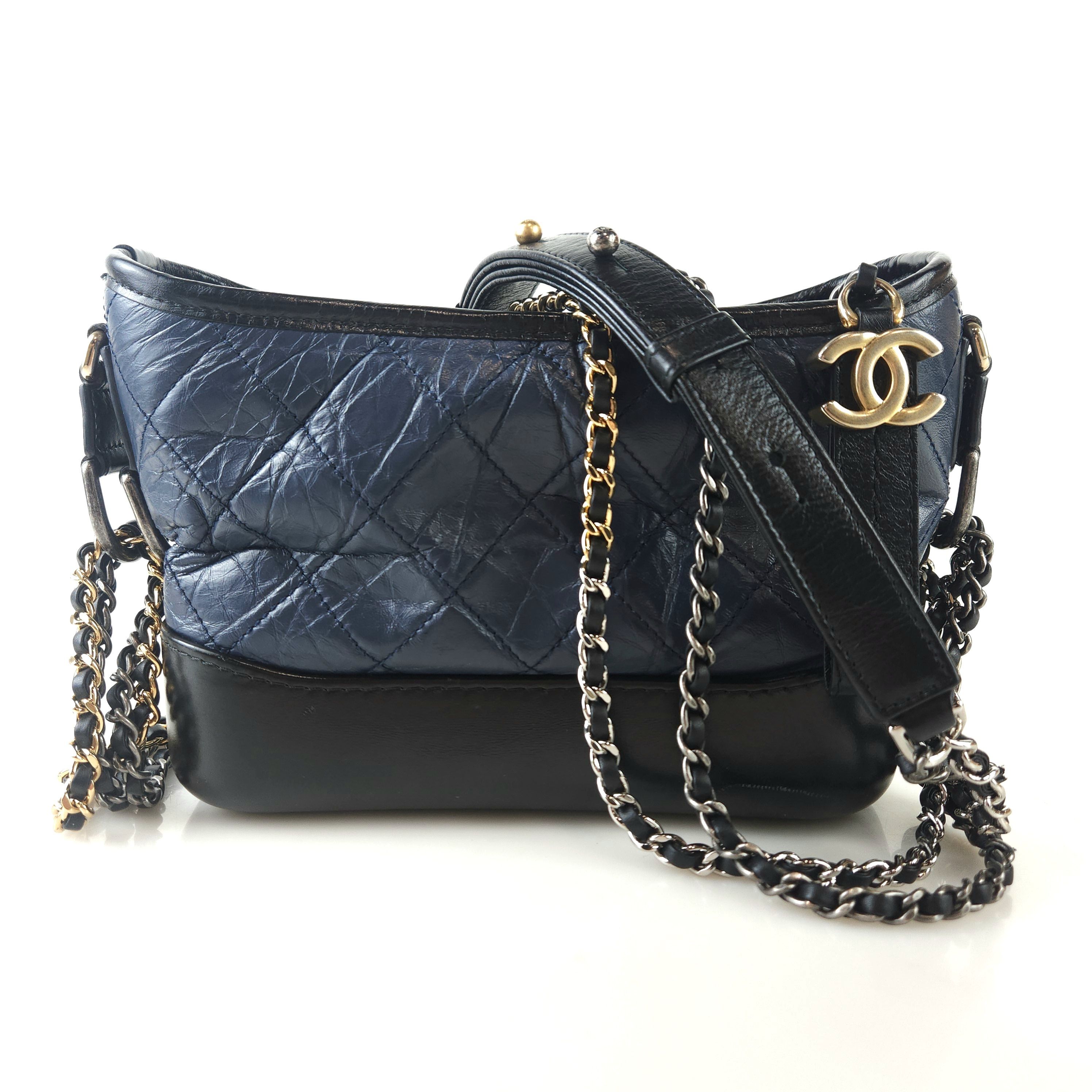 CHANEL Hobo Shoulder Crossbody Bag A91810 8519 125617836 | eBay