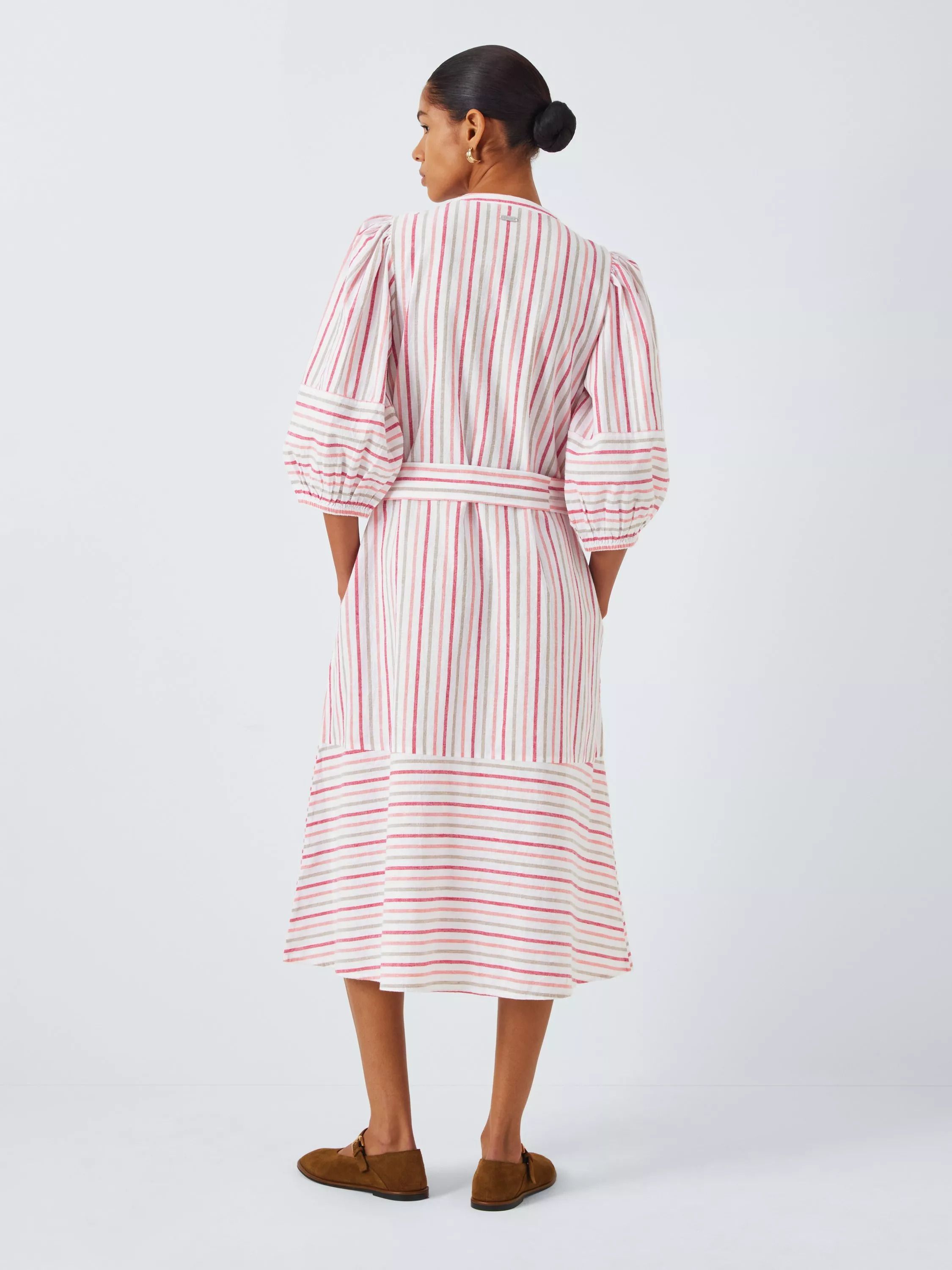 테아 미디 셔츠 드레스 멀티 스트라이프 Thea Midi Shirt Dress, Multi Stripe 113308811