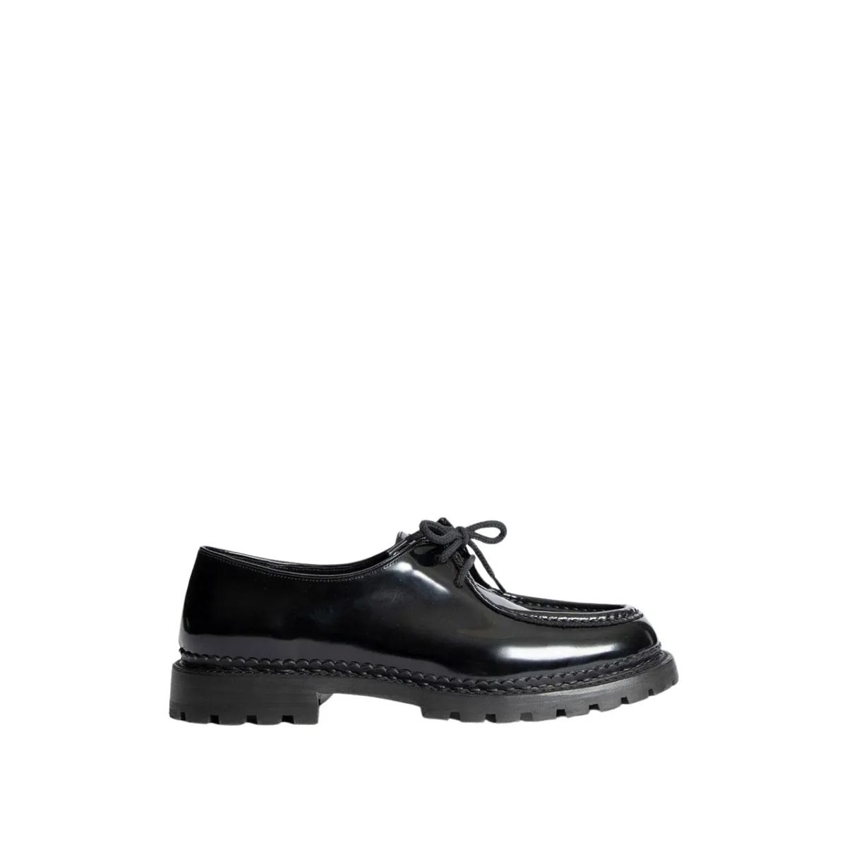 세인트 로랑 패널드 더비 신발 블랙 Saint Laurent Marbeuf Panelled Derby Shoes Black                        Schnurschuhe A0482466
