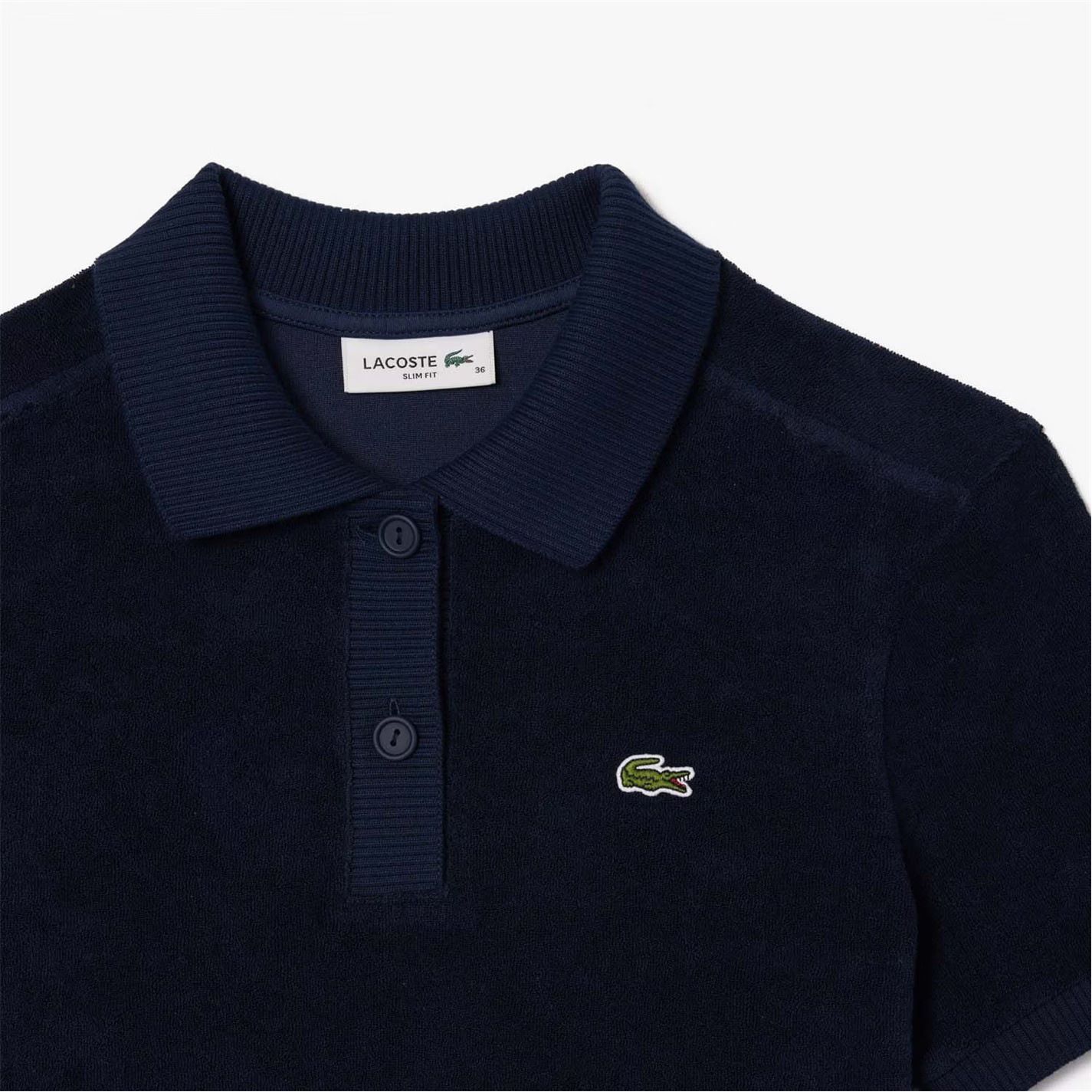 슬림핏 테리 폴로 셔츠 Slim-Fit Terry Polo Shirt 327882 Blue