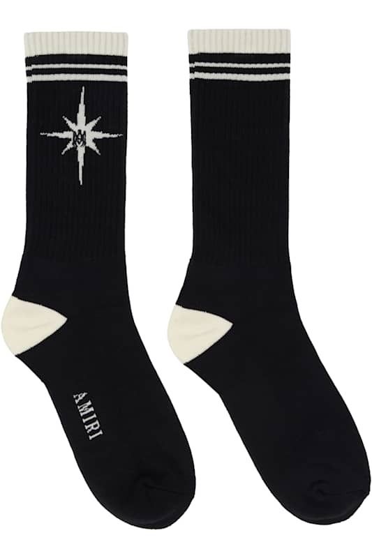 블랙 오프화이트 삭스 Black & Off-White Starburst Socks 17270351