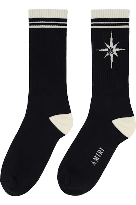 블랙 오프화이트 삭스 Black & Off-White Starburst Socks 17270351