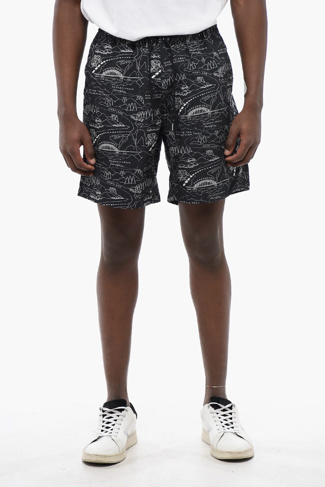 프린팅 바지 Printed TENCEL Shorts 642527