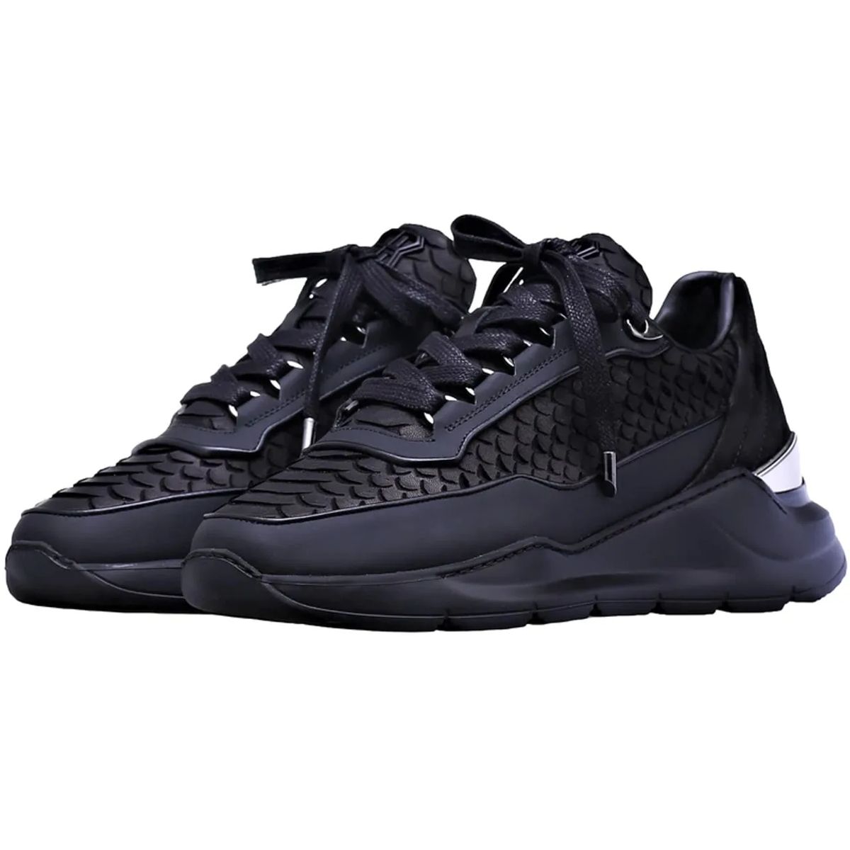 스니커즈 블랙 로우 BENJAMIN BERNER Heren Sneaker schwarz                        Low-Top Sneaker A0550054