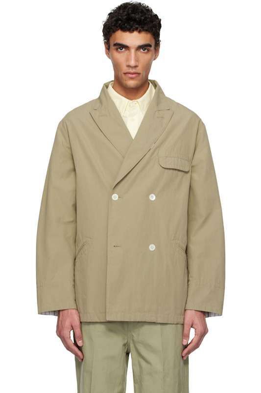 베이지 더블 클럽 블레이저 Beige Double Breasted Club Blazer 17445801