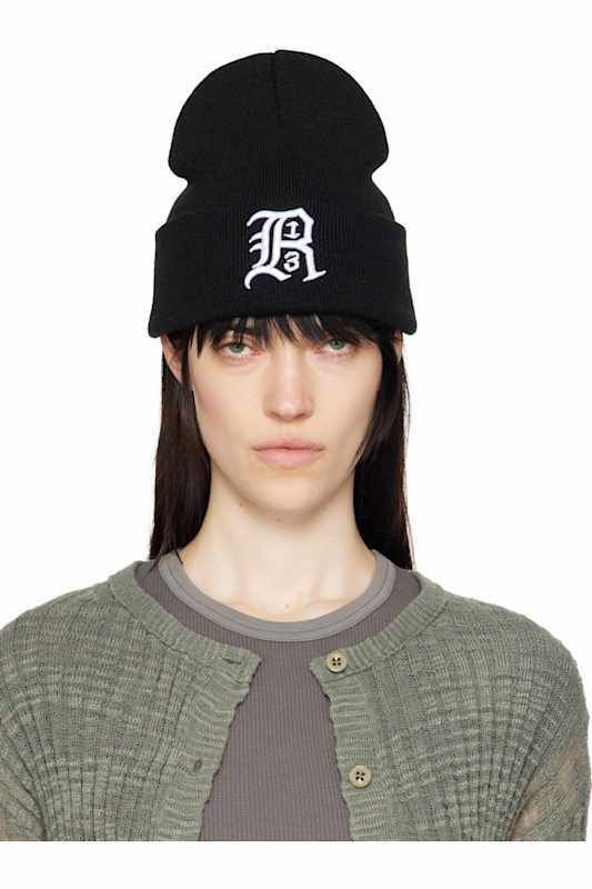 블랙 비니 Black 'R13' Beanie 17122561