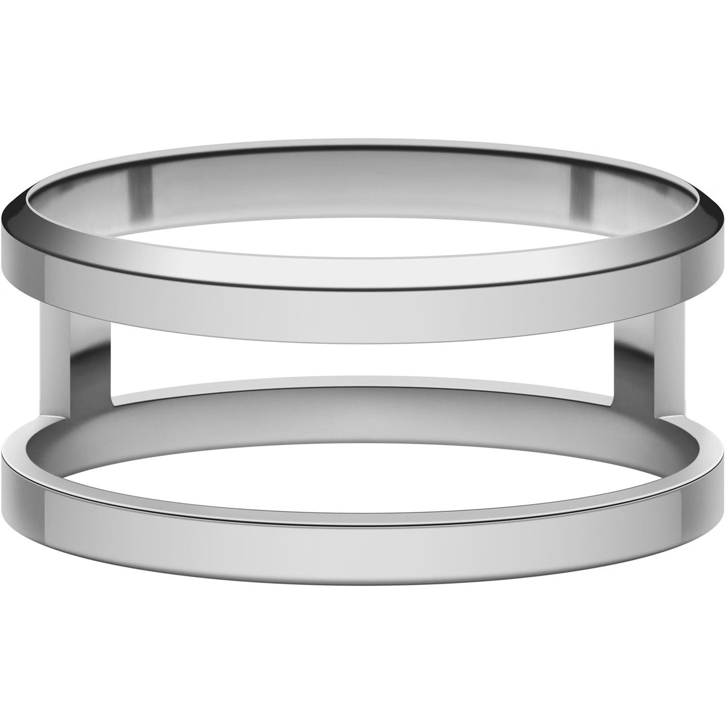 스테인레스 스틸 반지 실버 Elan Dual Stainless Steel Ring Silver 72358111