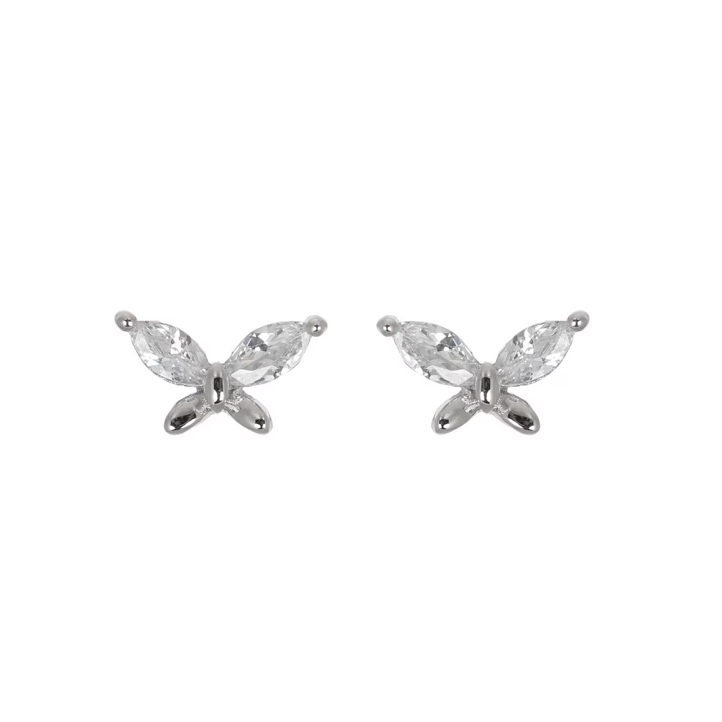 버터플라이 귀걸이 실버 Espree fashion CZ Butterfly earrings Silver 83960411