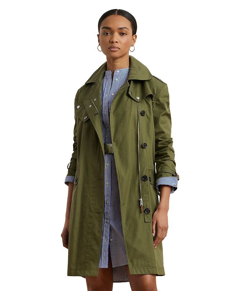 벨트 코튼 트윌 트렌치 코트 Belted Cotton Twill Trench Coat 5444617