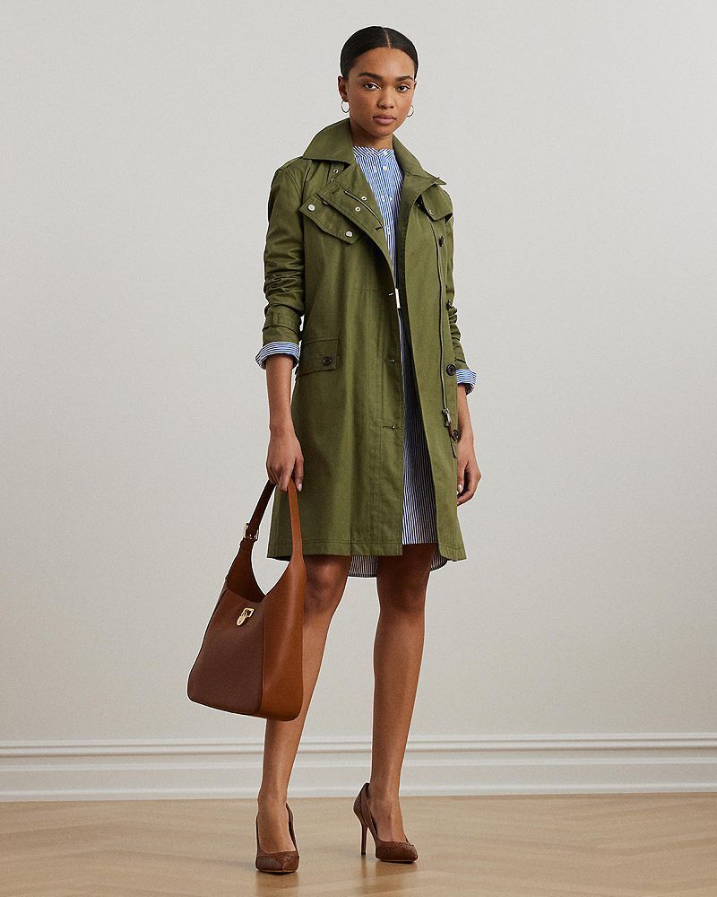 벨트 코튼 트윌 트렌치 코트 Belted Cotton Twill Trench Coat 5444617