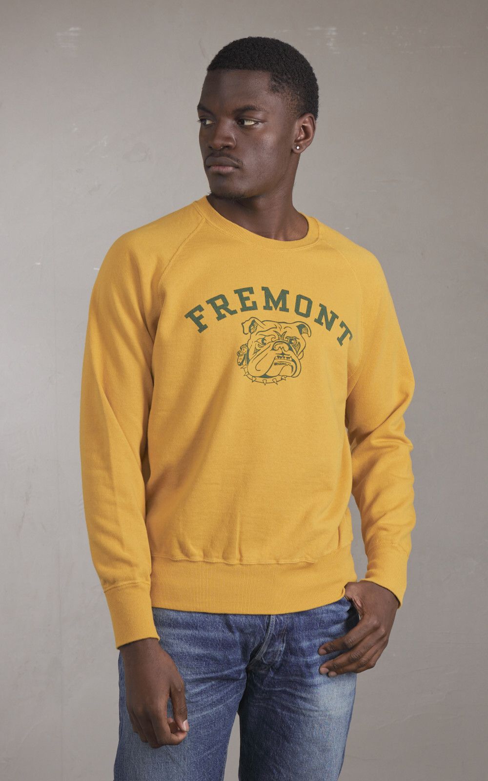 스웻셔츠 Lot 461 Fremont Sweatshirt Mustard 195560