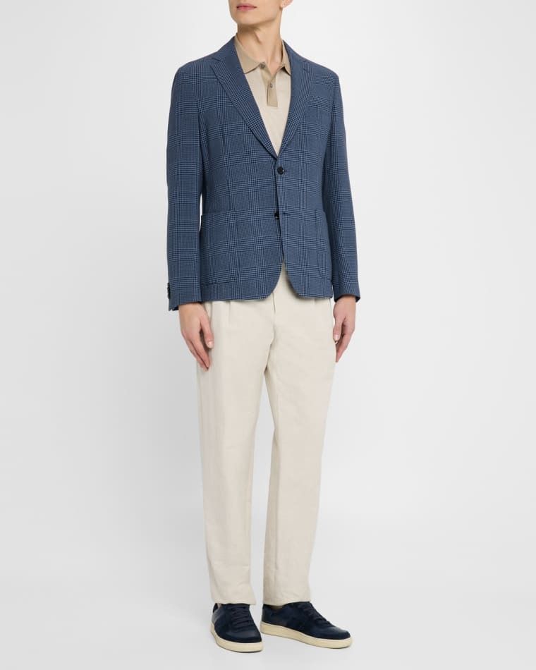 남성 하운드투스 스포츠 코트 Men's Hanry Houndstooth Plaid Sport Coat prod278260161BLUE