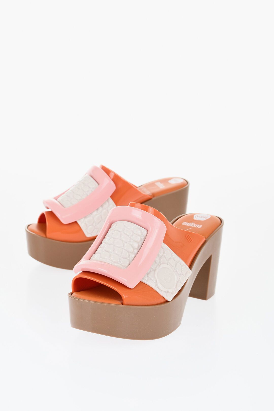 러버 블로섬 뮬 맥시 버클 MELISSA Rubber BLOSSOM Mules with Maxi Buckle 10cm 648880