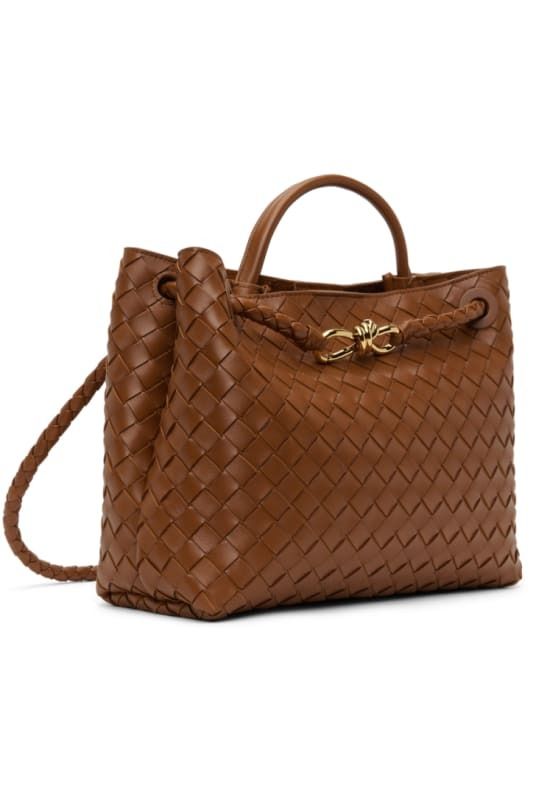 브라운 미디움 토트 Brown Medium Andiamo Tote 15644021