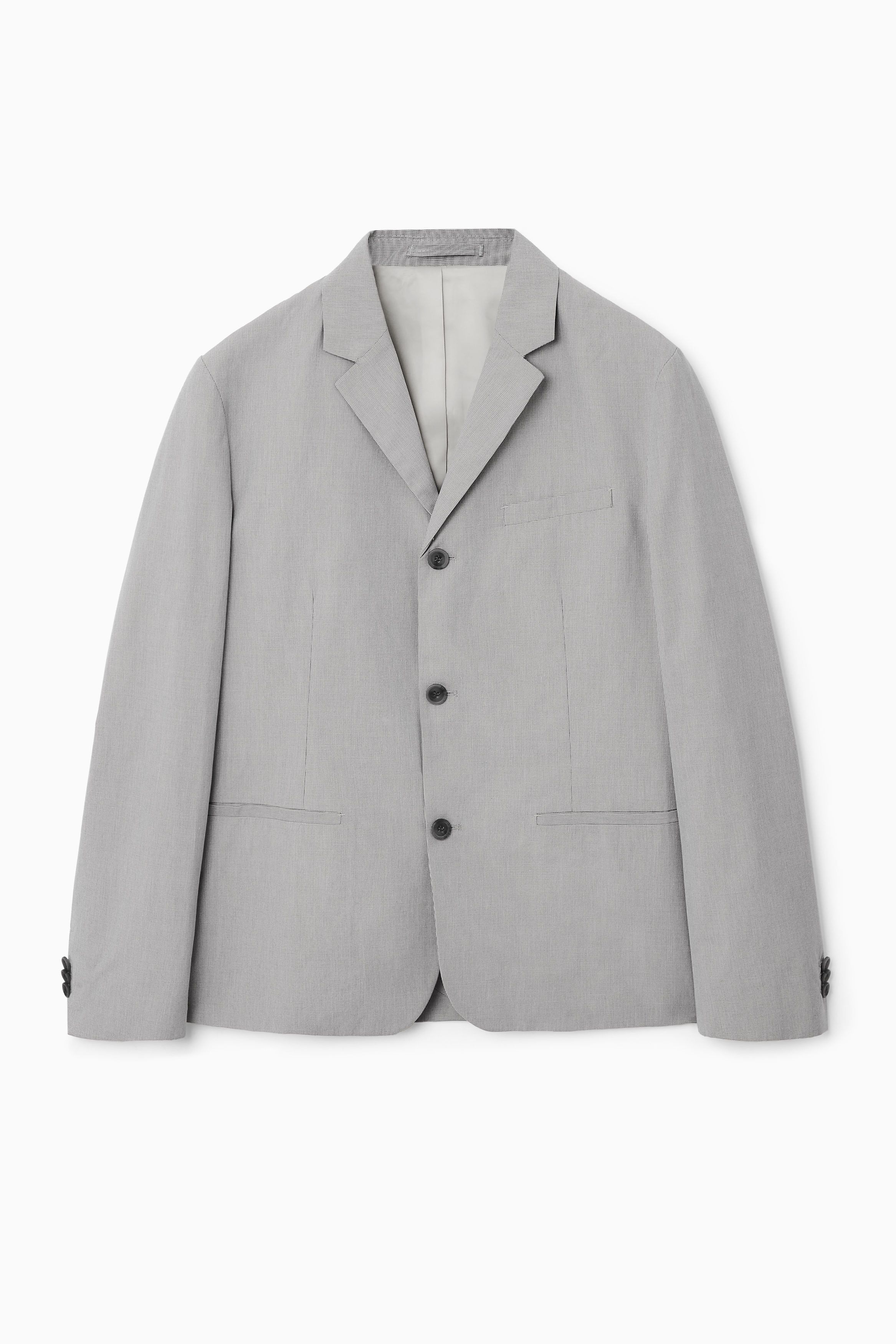 레귤러 블레이저 REGULAR MICRO-HOUNDSTOOTH SINGLE-BREASTED BLAZER 1217334001
