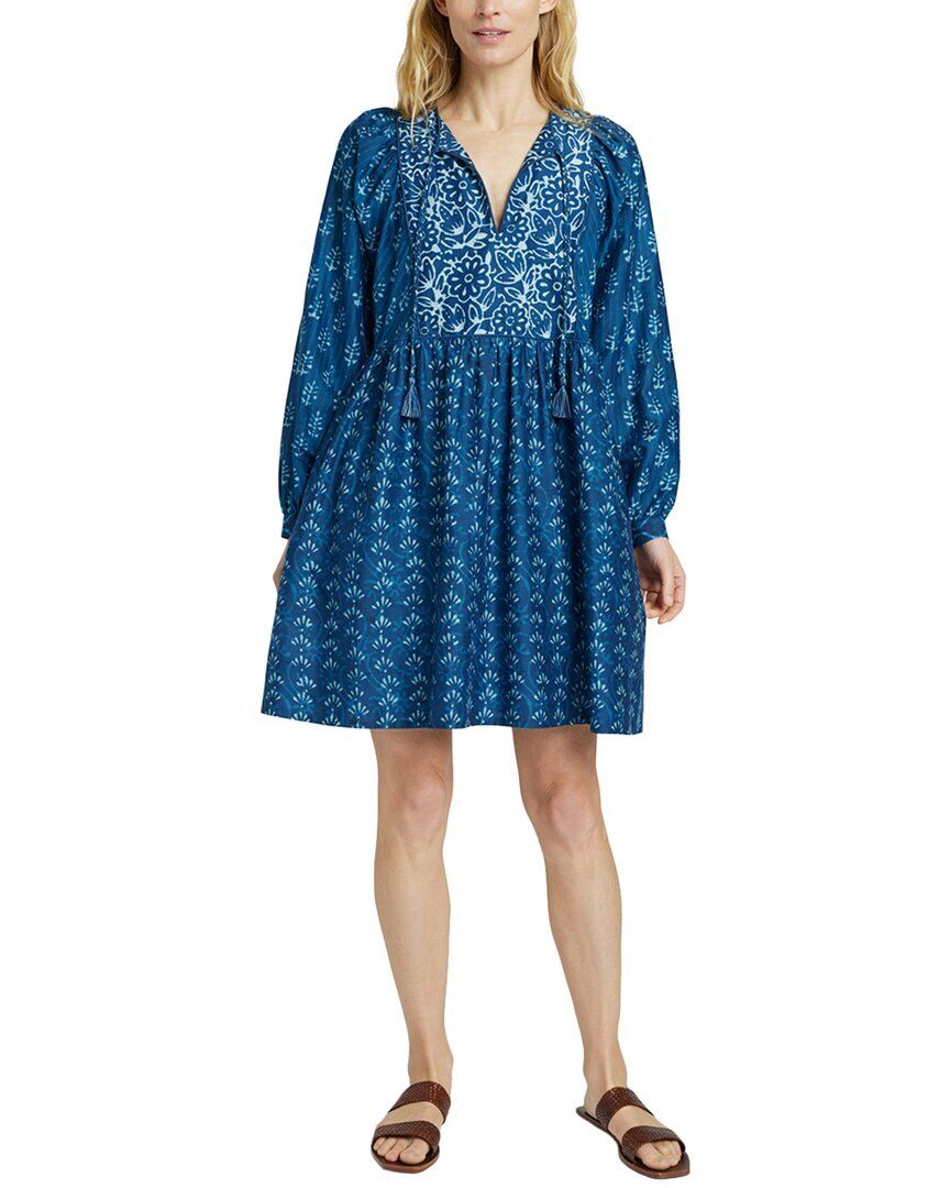 미니 드레스 Faherty Solstice Silk-Blend Mini Dress 1411314742