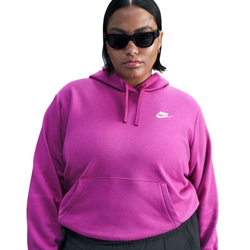 액티브 스포츠웨어 클럽 후드 플리스 스웻셔츠 Plus Size Active Sportswear Club Hooded Fleece Sweatshirt 16117477 Hfchsi/whi