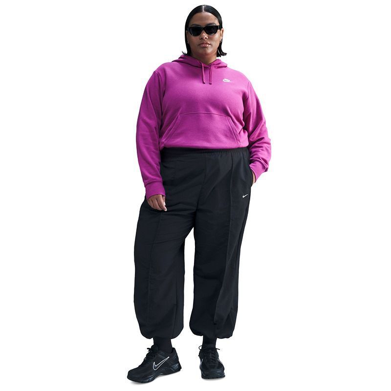 액티브 스포츠웨어 클럽 후드 플리스 스웻셔츠 Plus Size Active Sportswear Club Hooded Fleece Sweatshirt 16117477 Hfchsi/whi