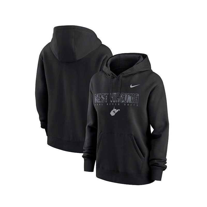 여성 블랙 웨스트 버지니아 풀오버 후디 Women's Black West Virginia Mountaineers Coal Never Quits Pullover Hoodie 20783124 Black