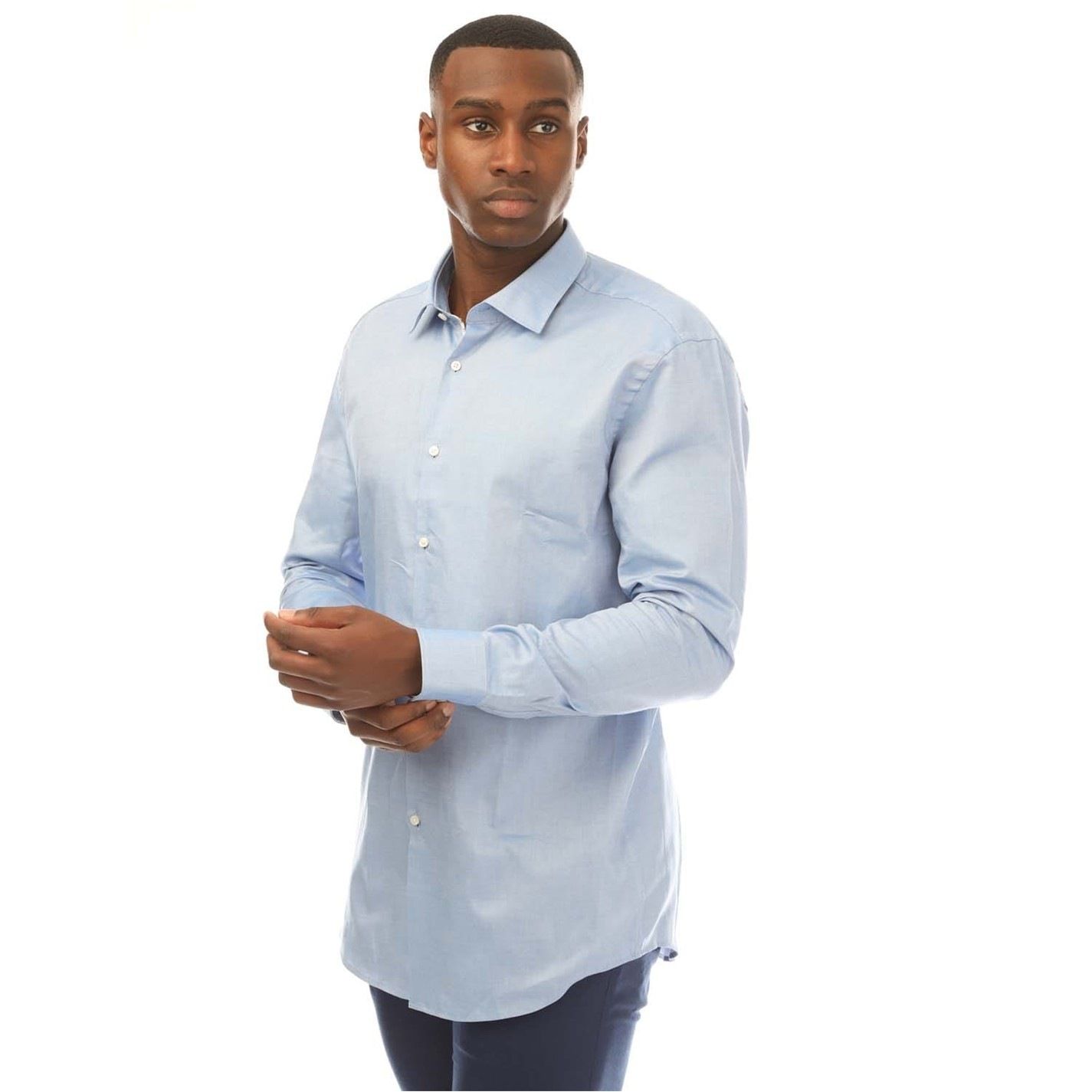 셔츠 Koey Shirt 329923 Light Blue