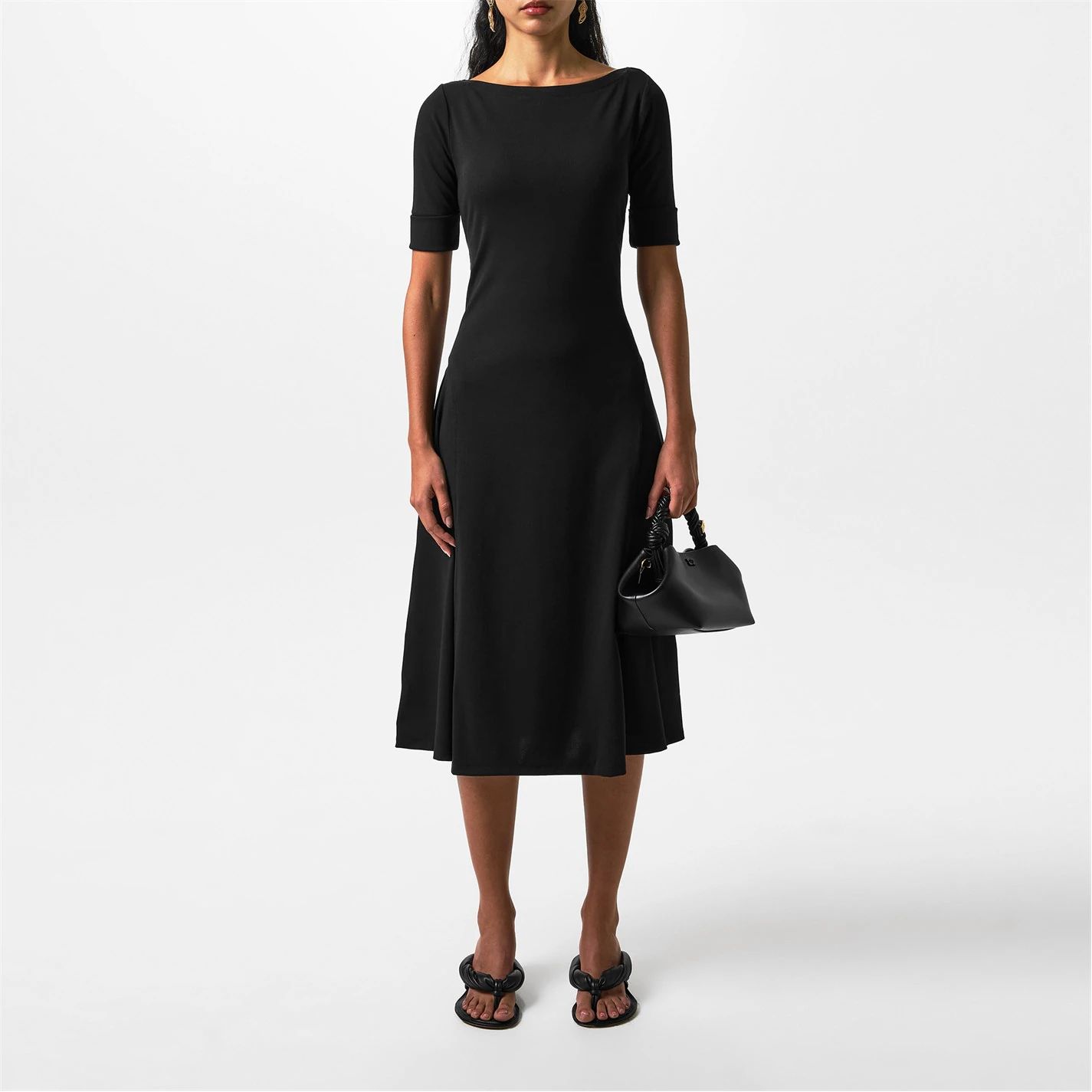 미디 드레스 블랙 Munzie Midi Dress Black 68075303
