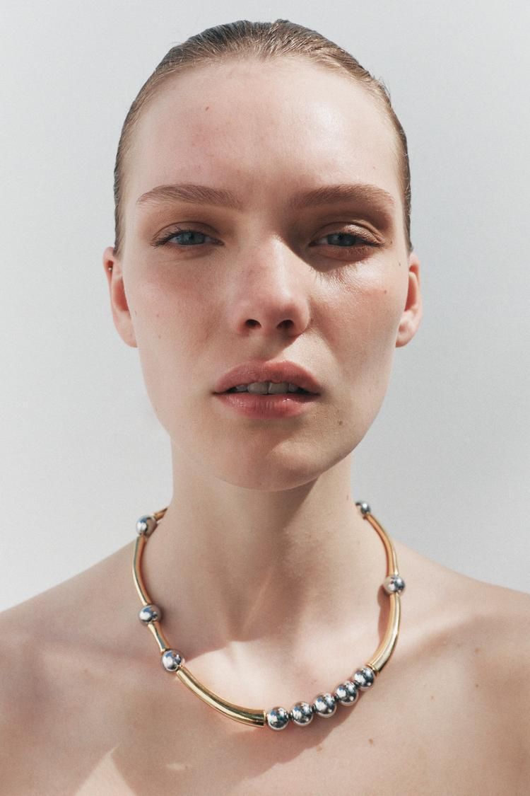 목걸이 메탈 NECKLACE WITH METAL PIECES 415178041