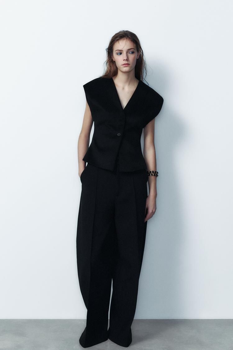 울 조끼 코트 탑 WOOL WAISTCOAT TOP 410575592