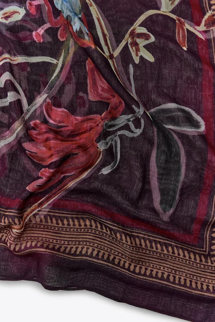 플로랄 프린트 포켓 스퀘어 FLORAL PRINT POCKET SQUARE 414015295