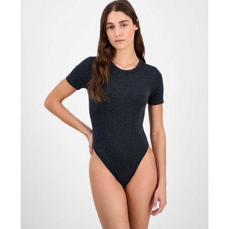 반팔 심리스 Juniors' Short-Sleeve Seamless Bodysuit 20431902 Black