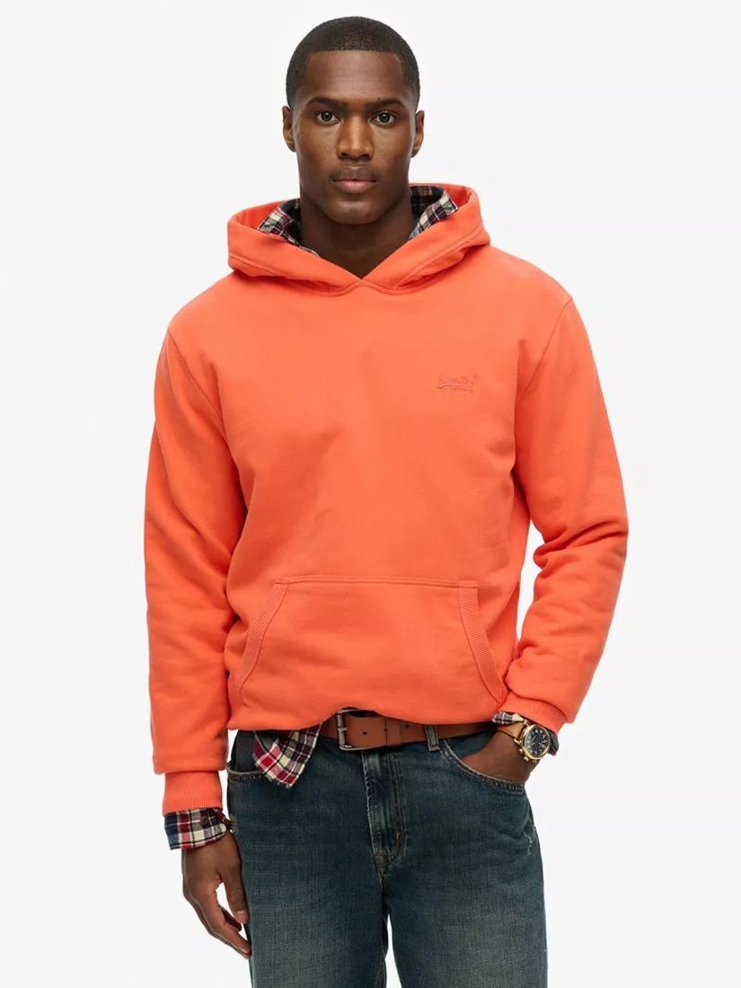 에센셜 로고 후디 Essential Logo Hoodie 113005489 Hot Coral