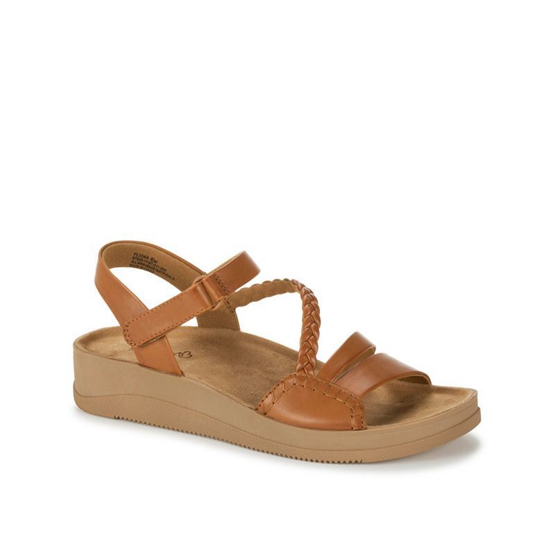 여성 웨지 샌들 Women's Flicka Wedge Sandals 21069252 Dark Caramel