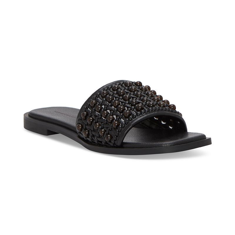여성 슬리퍼 플랫 샌들 Women's Gidya Beaded Slide Flat Sandals 20461932 Black/Brown Beads