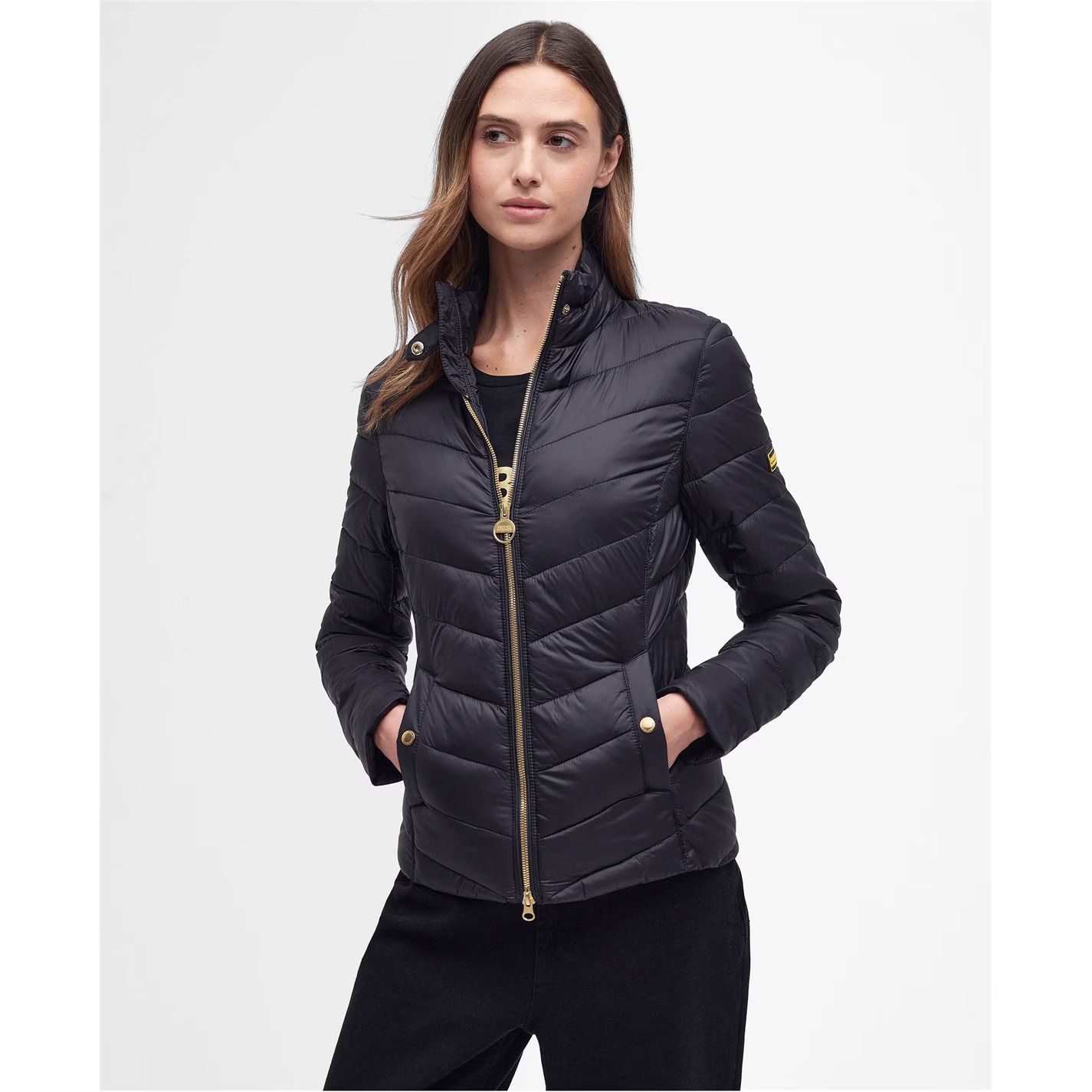 인터네셔널 퀼티드 자켓 Barbour International Auburn Quilted Jacket 692047 Black