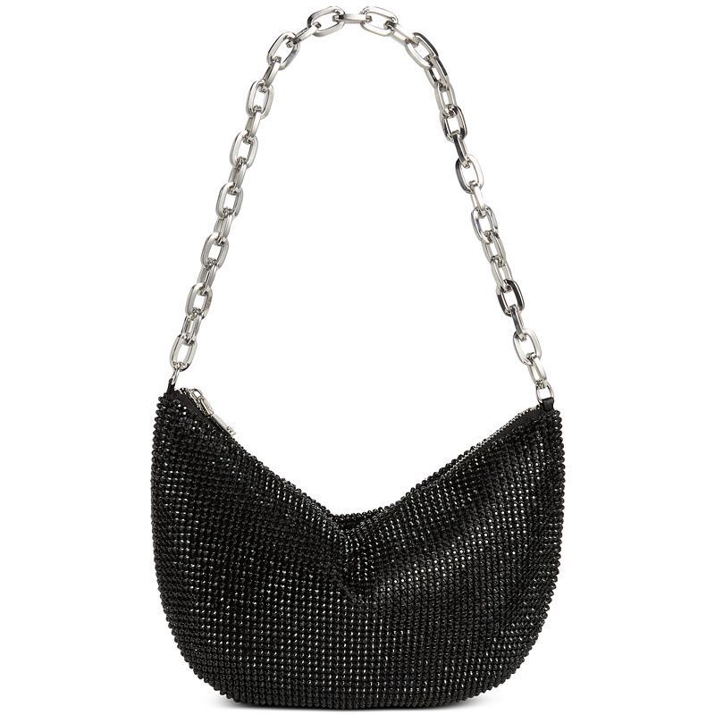 다이아몬드 메쉬 스몰 체인 호보백 Crescent Diamond Mesh Small Chain Hobo, Created for Macy's  15523602 Black