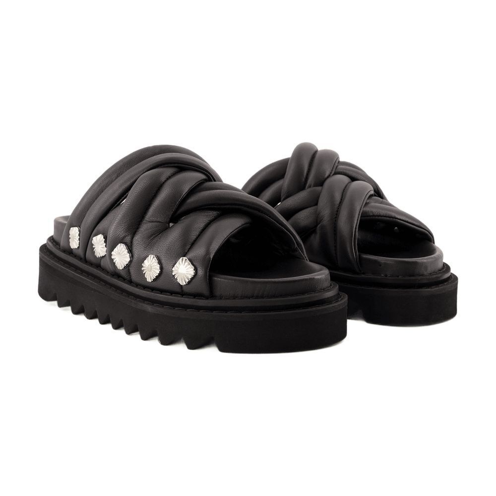 샌들 가죽 블랙 Aj1345 Sandals - Toga Pulla - Leather - Black