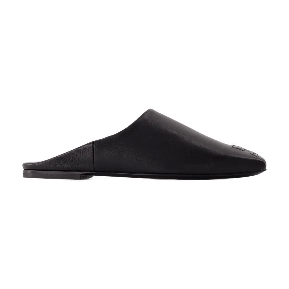 헤리티지 쉐도우 뮬 가죽 블랙 Heritage Shadow Mules - Courreges - Leather - Black