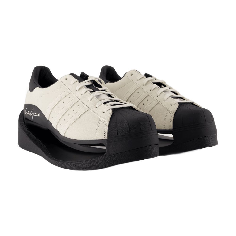 와이쓰리(Y-3) | 슈퍼스타 스니커즈 와이쓰리 가죽 화이트 Gendo Superstar Sneakers - Y-3 - Leather - White | 트렌비
